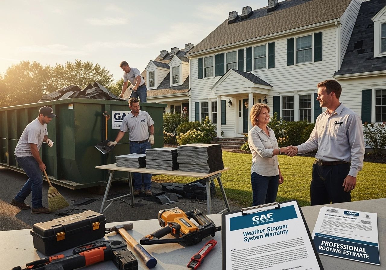 Complete professional service included with every Iron Badger Roofing job in Saco