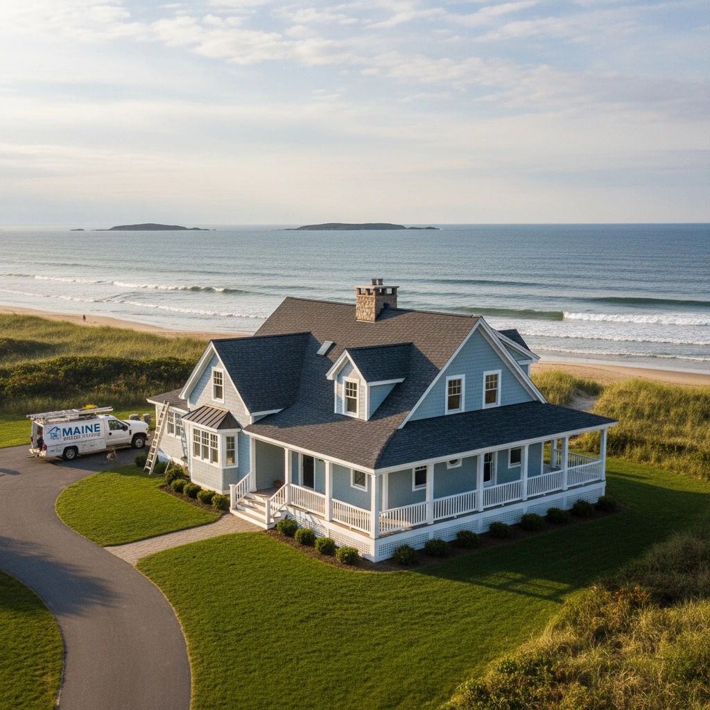 Scarborough coastal home with new professional roofing system. 